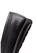 Women's Black Leather Comfort Loafers | Derimod