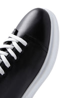 Men's Black Lace-up Leather Sneaker | Derimod