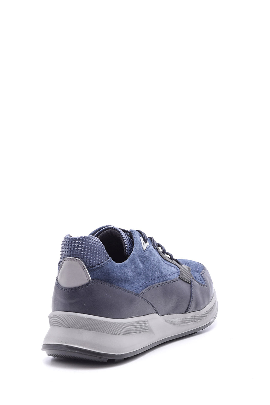 Erkek Süet Detaylı Deri Sneaker