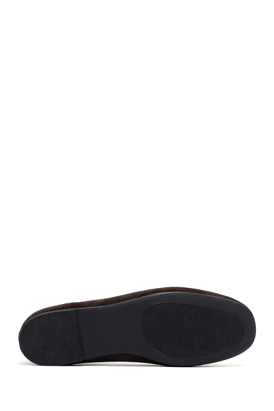 Woman Brown Suede Leather Babet