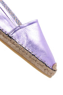 Women's Lilac Metallic Straw Sole Espadrille | Derimod