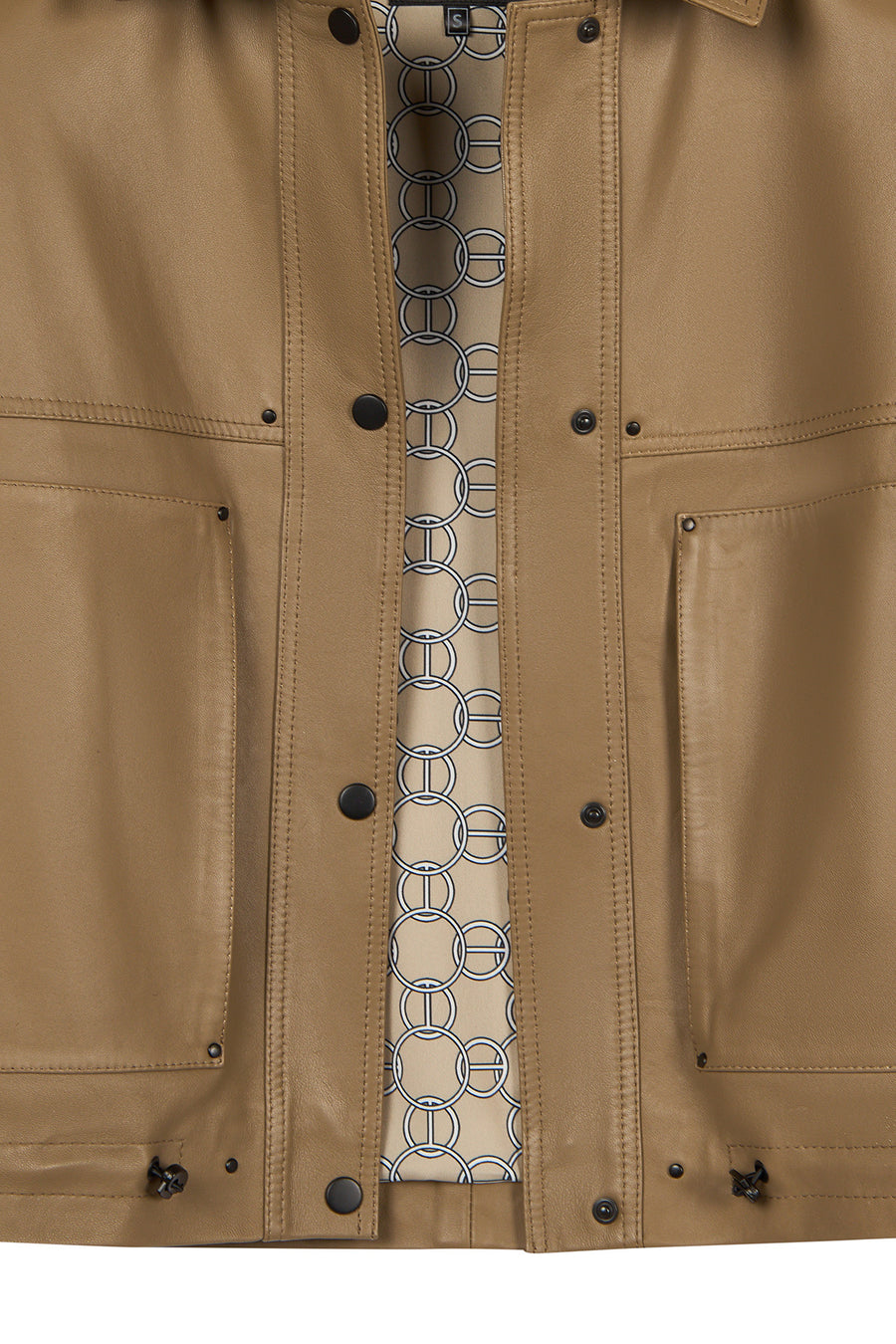 Madlen Woman Brown Oversize Leather Jacket