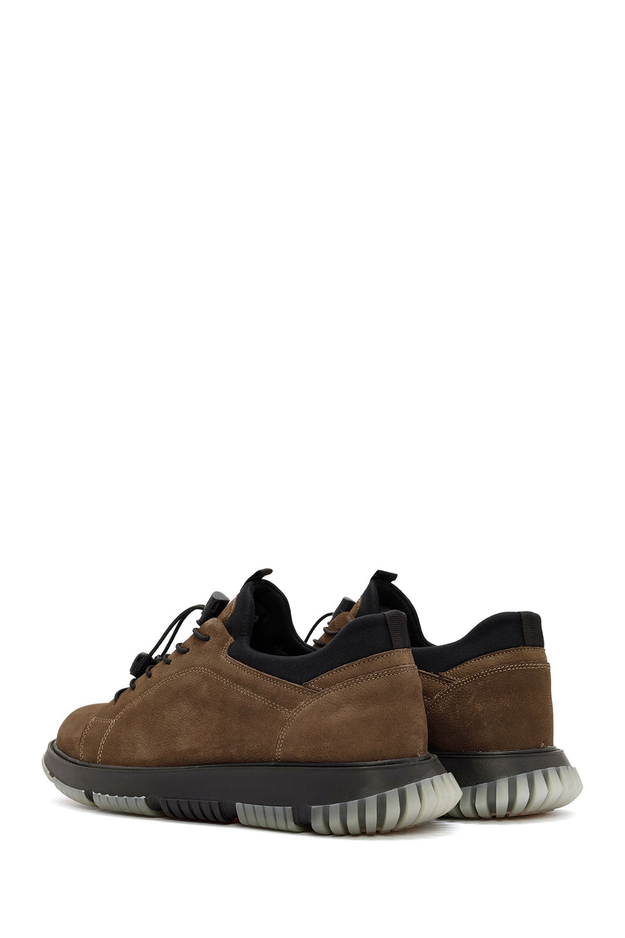 Men's Mink Lace-Up Nubuck Leather Casual Shoes