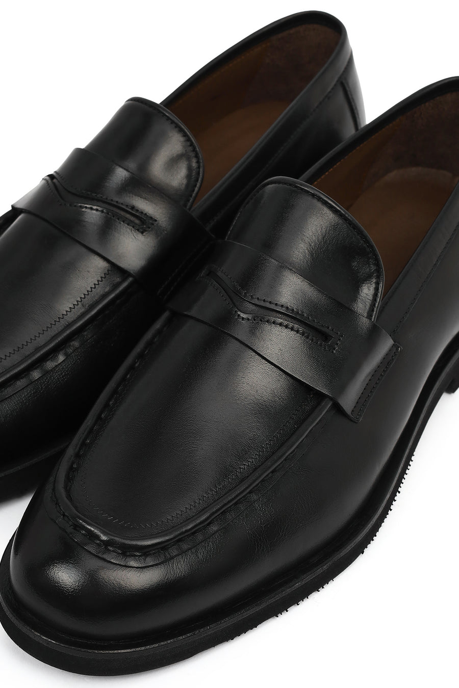 Men's Black Leather Classic Loafer