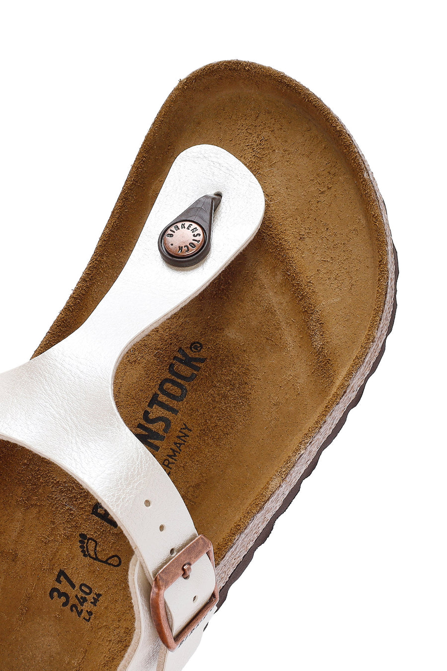 Birkenstock Women's White Gizeh Bf Graceful Flip Flops