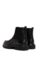 Men's Black Leather Casual Chelsea Boots | Derimod