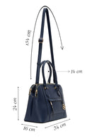 Women's Navy Blue Classic Shoulder Bag | Derimod