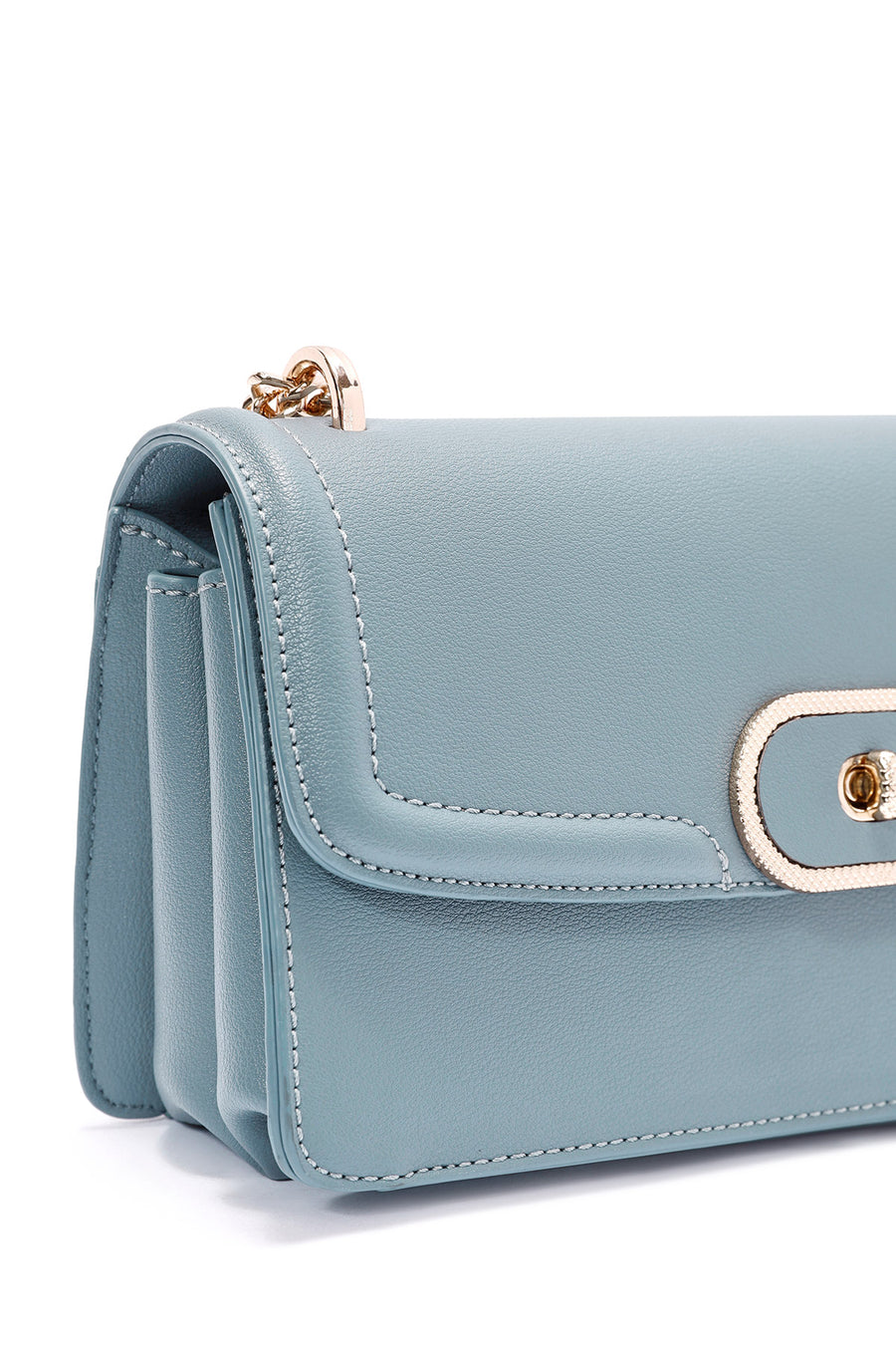 Women's Blue Long Chain Shoulder Bag