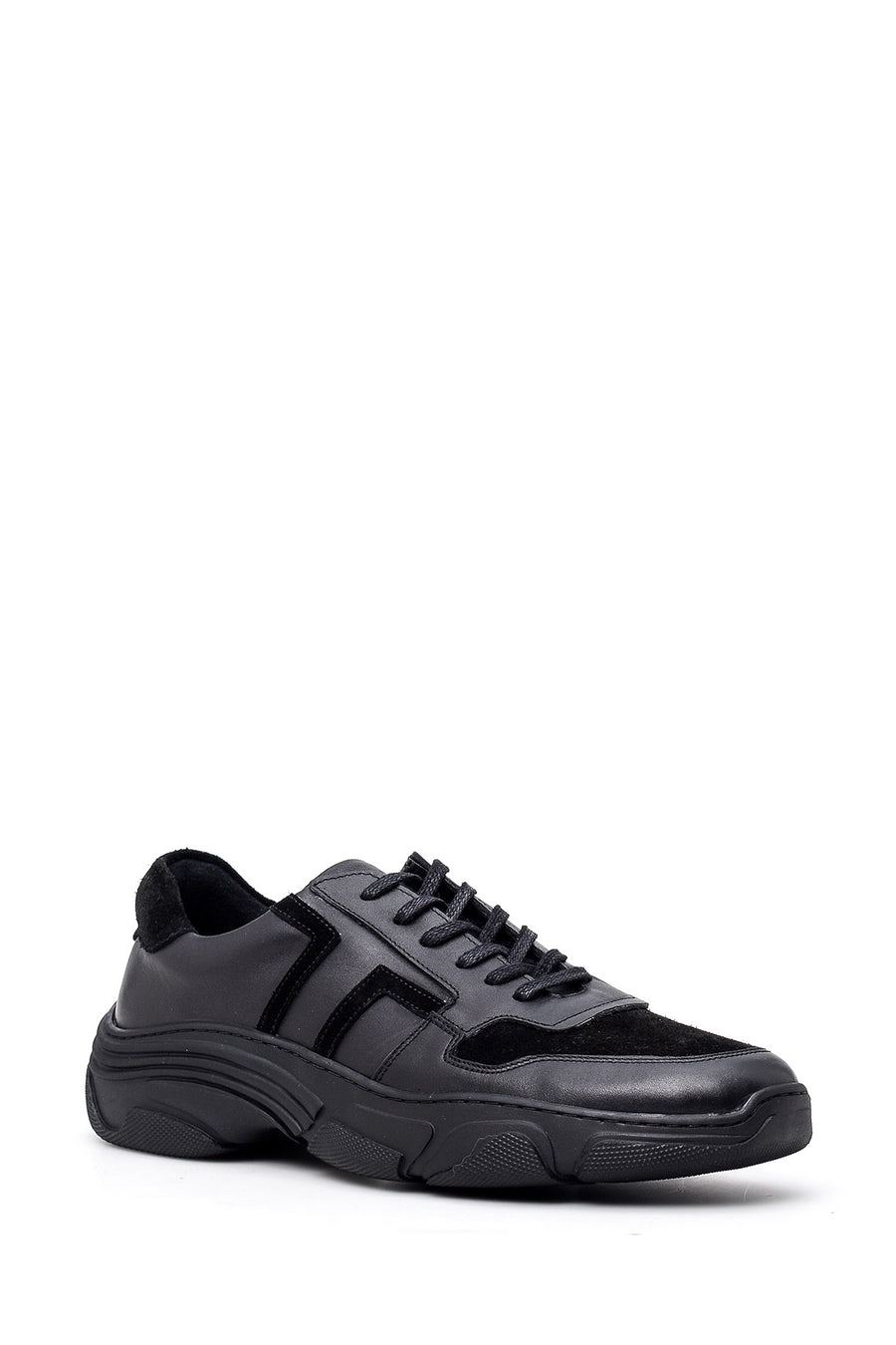 Men's Suede Detailed Leather Sneaker