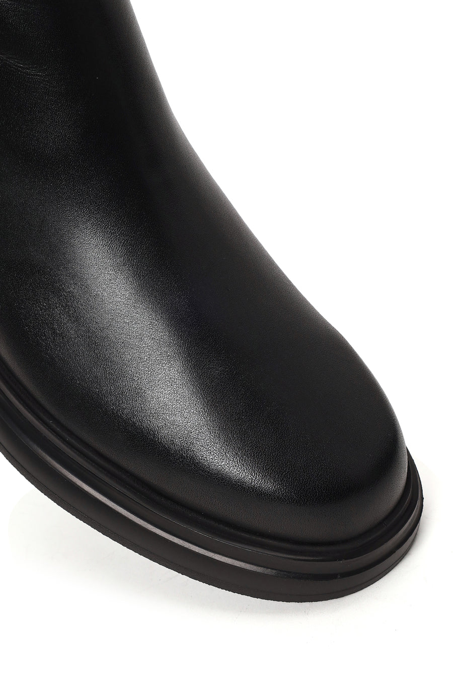 Male Black Leather Chelsea Boots