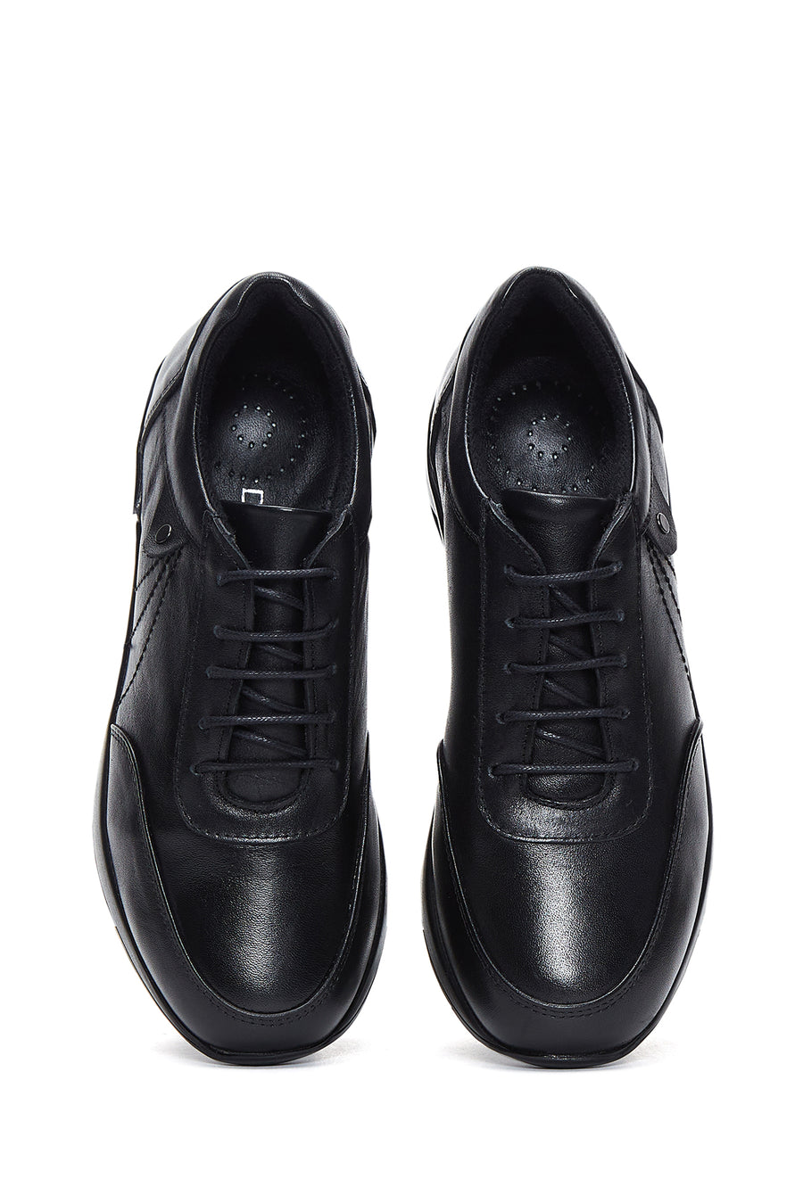 Kadın Siyah Deri Casual Sneaker