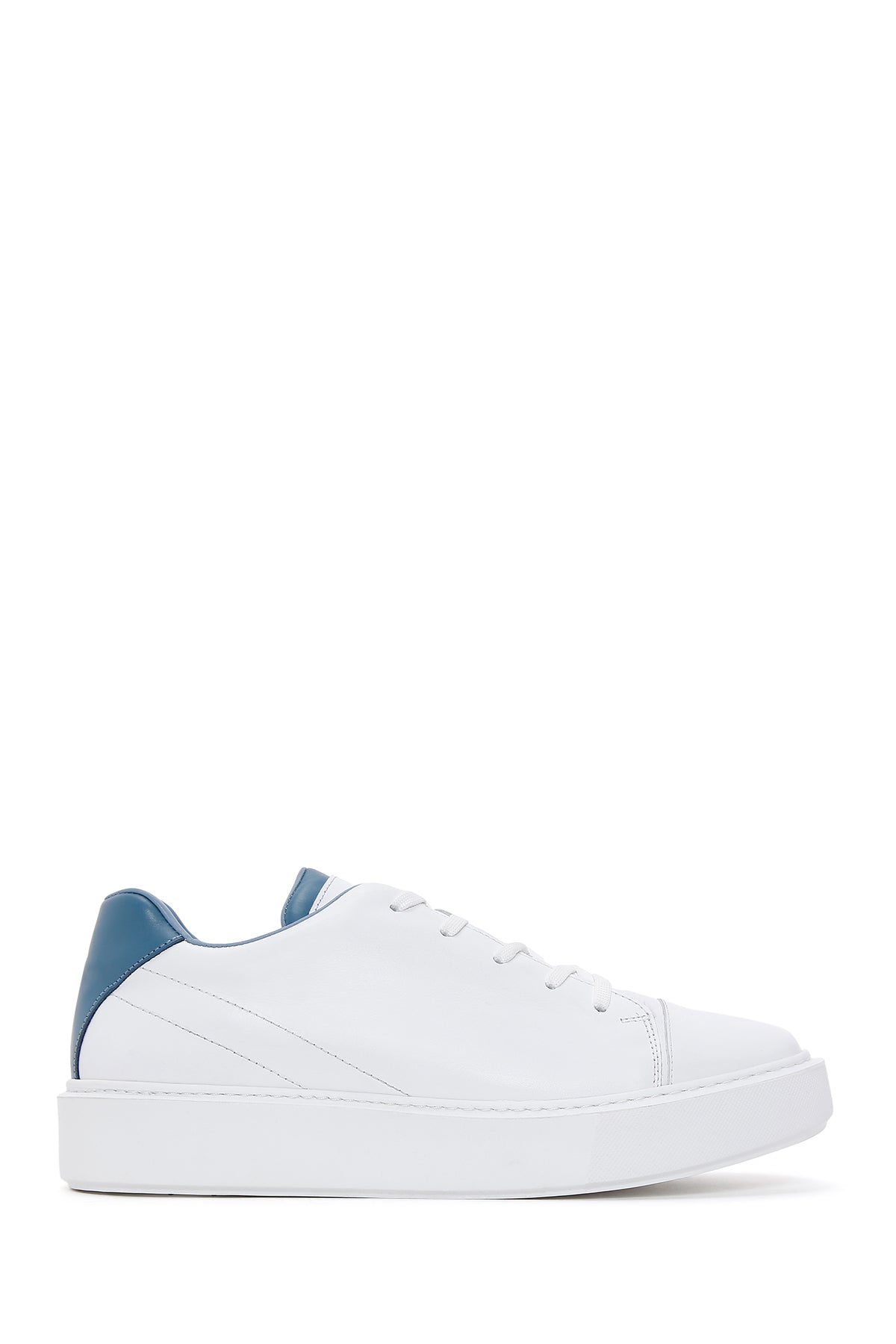 Men's White Leather Thick Soled Sneaker 23SFD629018 | Derimod