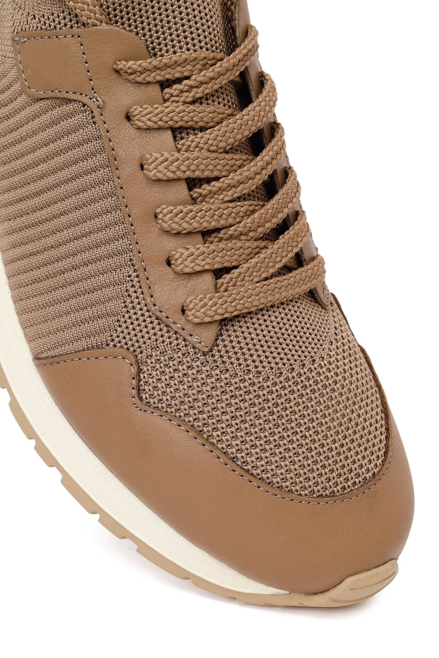 Male Mink Lace-Up Fabric Sneaker