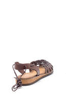 Women's Leather Rope Detailed Sandals | Derimod