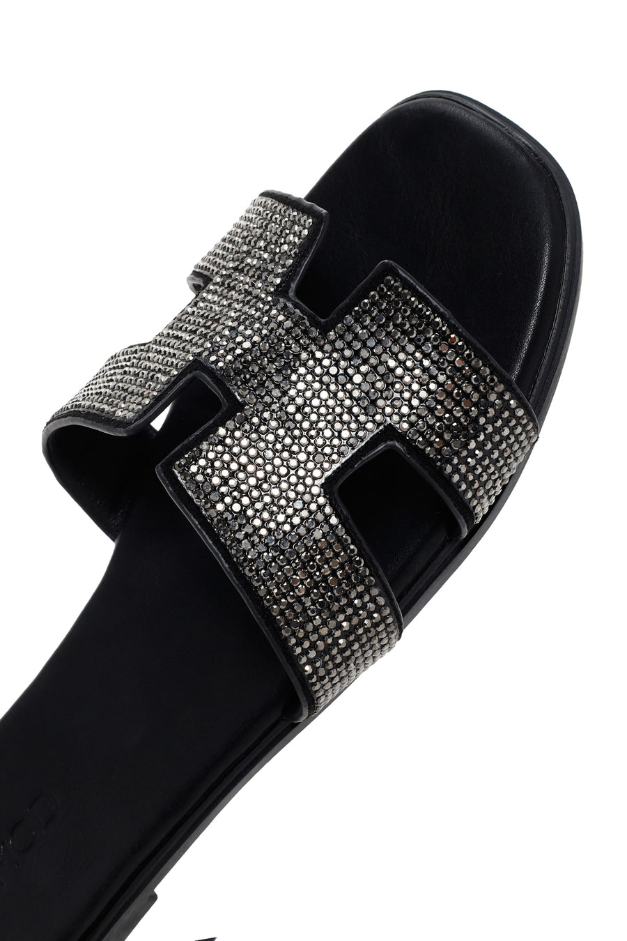 Women's Black Stone Slippers