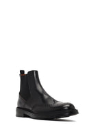 Men's Black Leather Chelsea Boot | Derimod