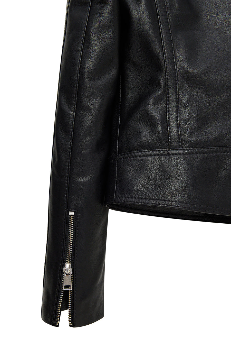 Nova Women's Black Biker Short Leather Jacket