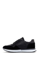 Men's Black Thick Sole Lace-up Leather Casual Sneaker | Derimod