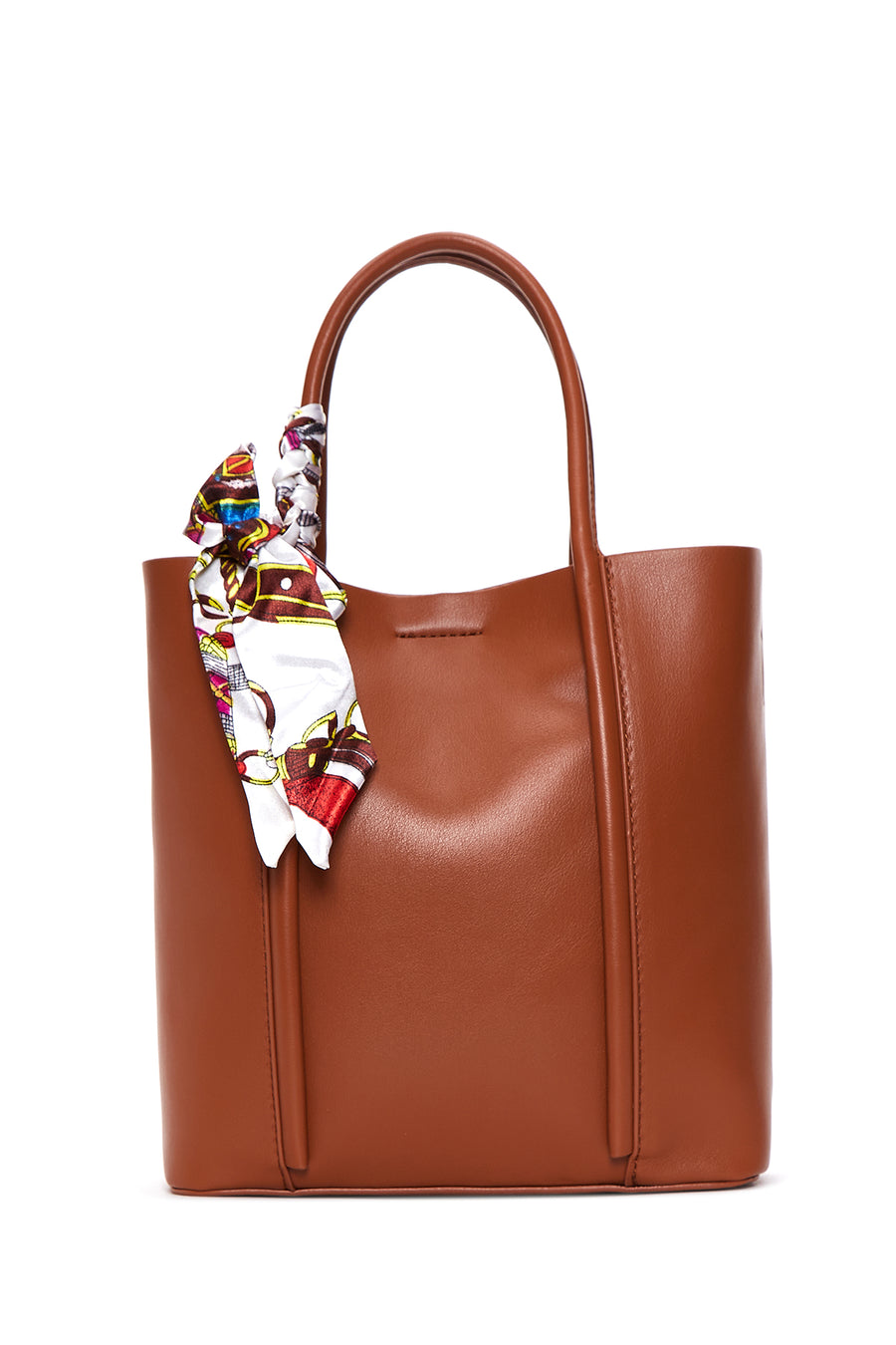 Women's Camel Long Strap Shoulder Bag with Accessory Detail