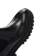 Men's Black Leather Casual Chelsea Boots | Derimod