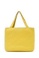 Women's Yellow Long Strap Knitted Shoulder Bag | Derimod