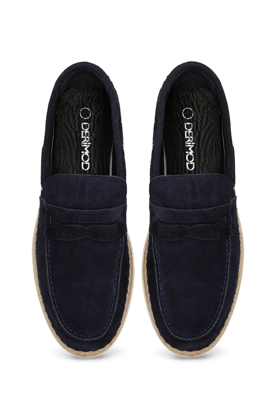 Men's Navy Blue Suede Leather Casual Loafer