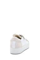 Women's Leather Zipper Detailed Sneaker | Derimod
