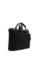 Men's Black Leather Briefcase | Derimod