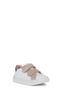 Geox Kız Bebek Beyaz Nashik Bantlı Deri Sneaker | Derimod