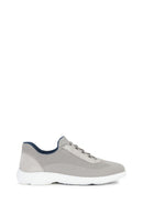 Geox Men's Gray Nebula Lace-Up Fabric Sneaker | Derimod