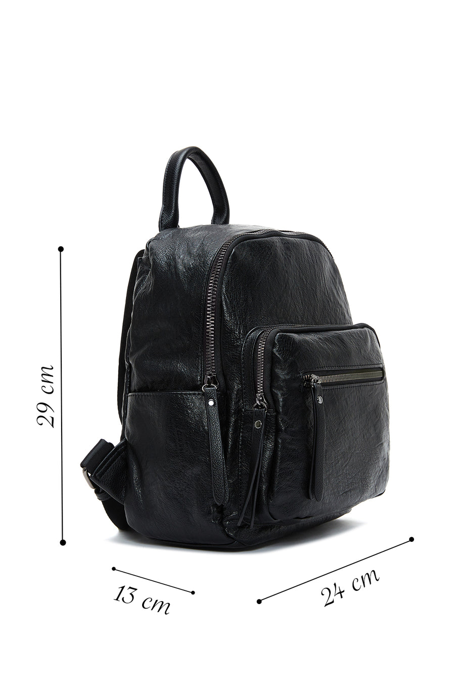 Women's Black Casual Backpack