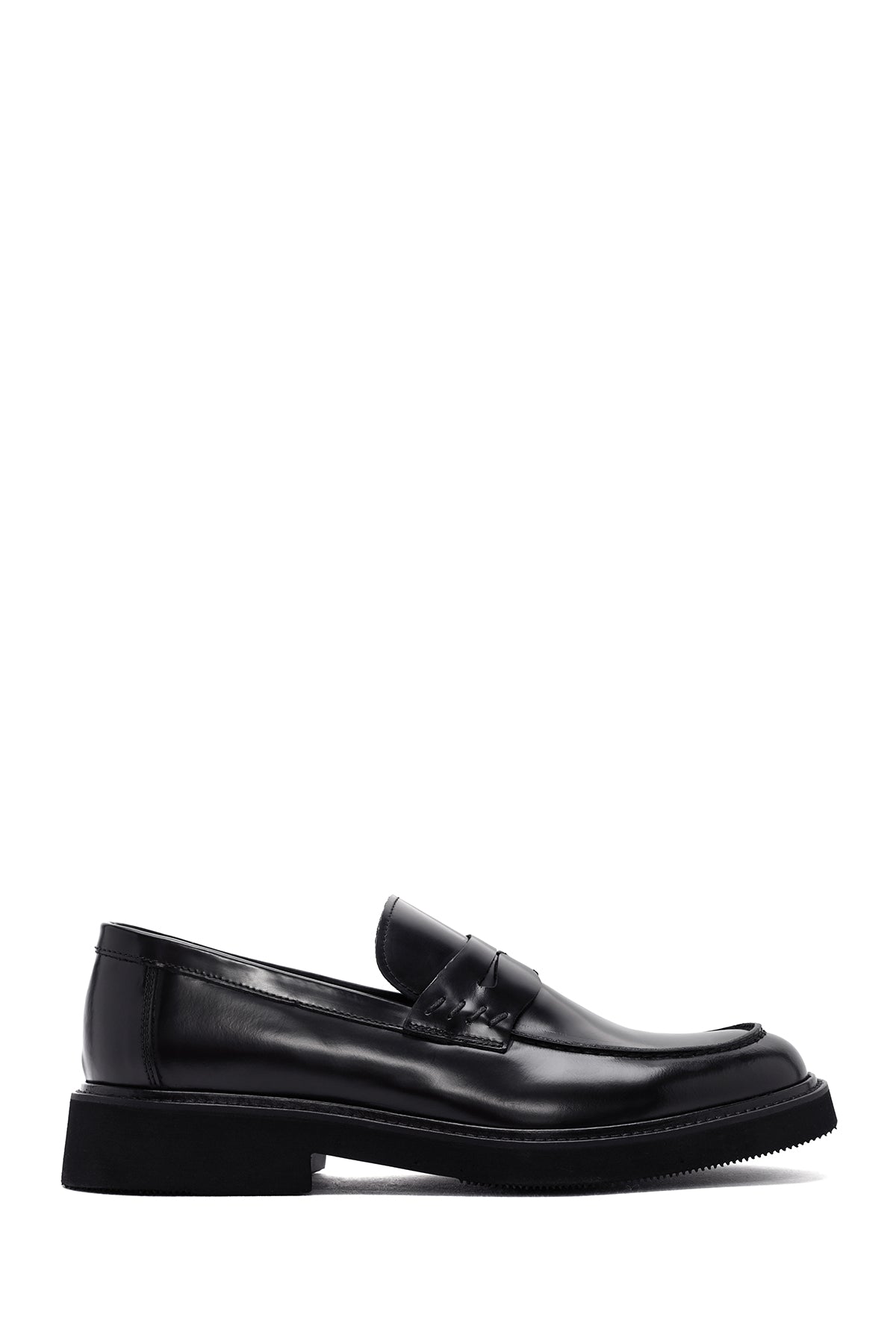 Men's Black Leather Casual Loafer 24SFD635322 | Derimod