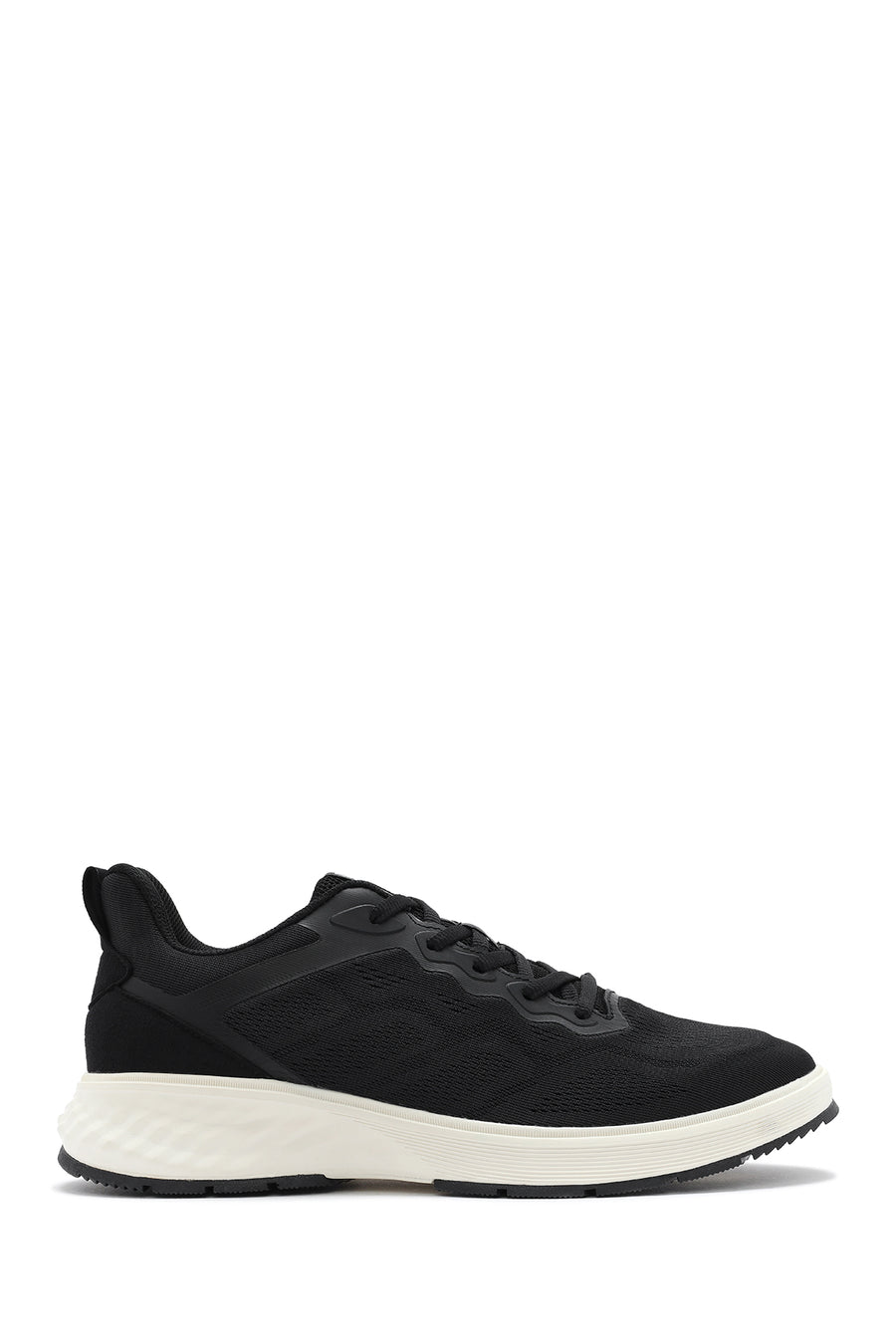 Men's Black Lace-Up Thick Sole Sneaker 25SFD76016F | Derimod