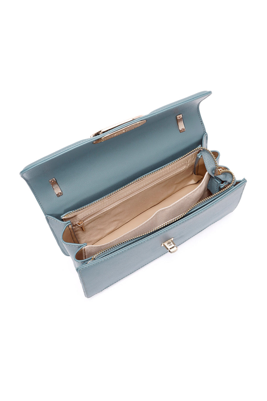 Women's Blue Long Chain Shoulder Bag
