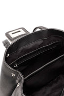 Women's Black Long Strap Fabric Handbag | Derimod