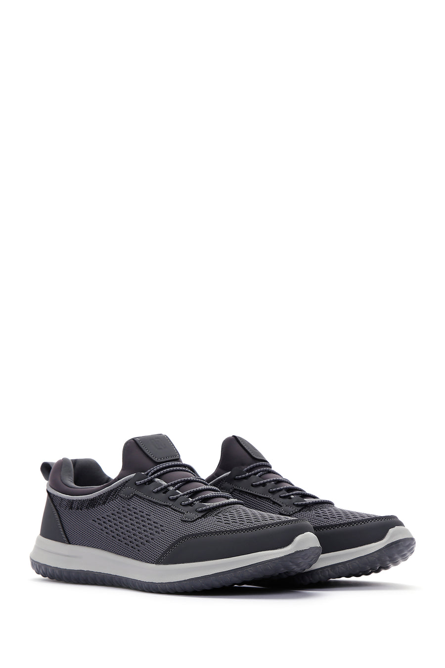 Derimod Zero Men's Gray Lace-Up Thick Soled Fabric Sneaker