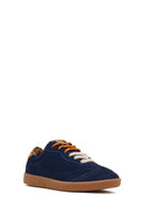 Derimod Studio Kadın Lacivert Bağcıklı Süet Sneaker | Derimod
