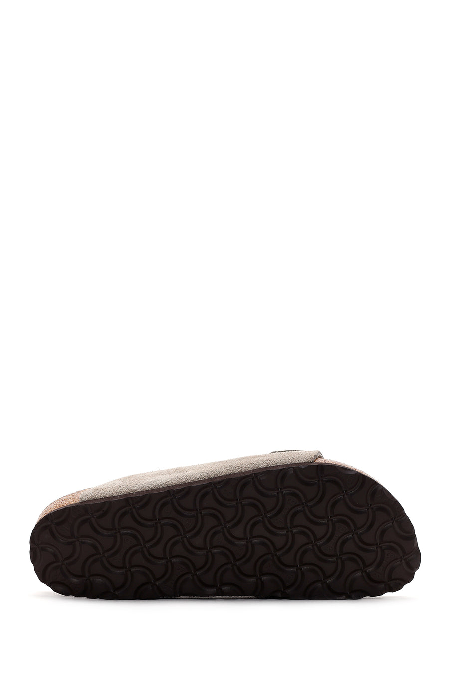 Birkenstock Women's Mink Suede Leather Double Buckle Arizona Sfb Flat Slippers