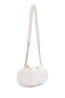 Women's White Long Strap Quilted Crossbody Bag | Derimod