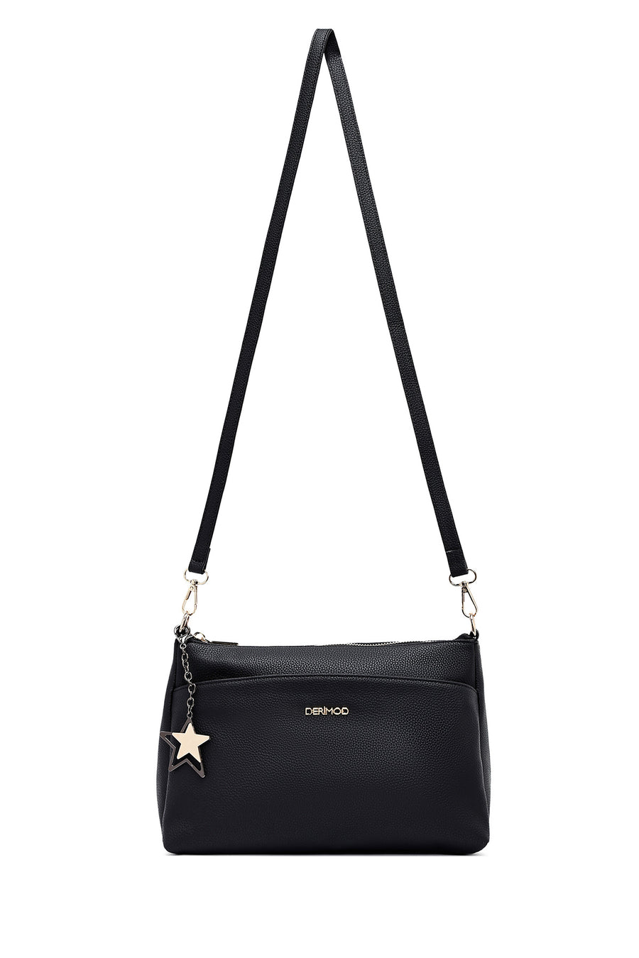 Women's Black Long Strap Accessory Handbag