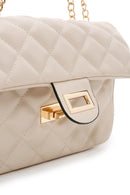 Women's Beige Quilted Crossbody Bag | Derimod