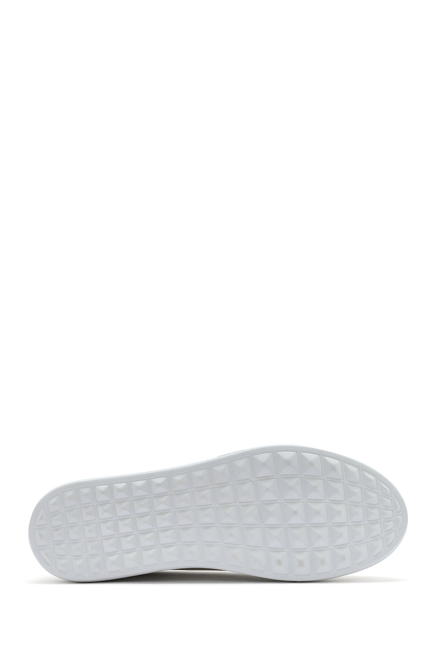 Men's White Lace-up Leather Sneaker