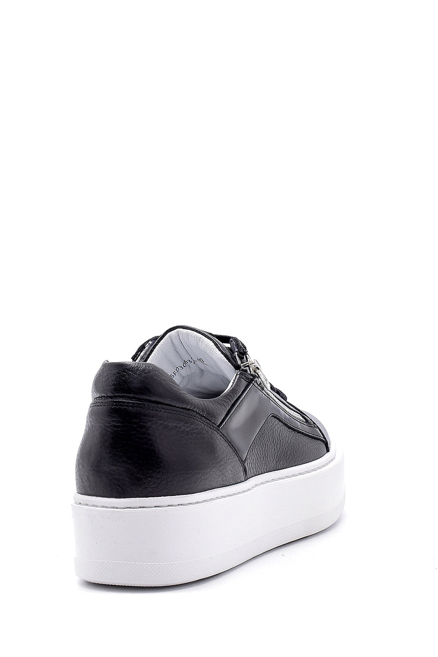 Erkek Deri Fermuar Detaylı Sneaker