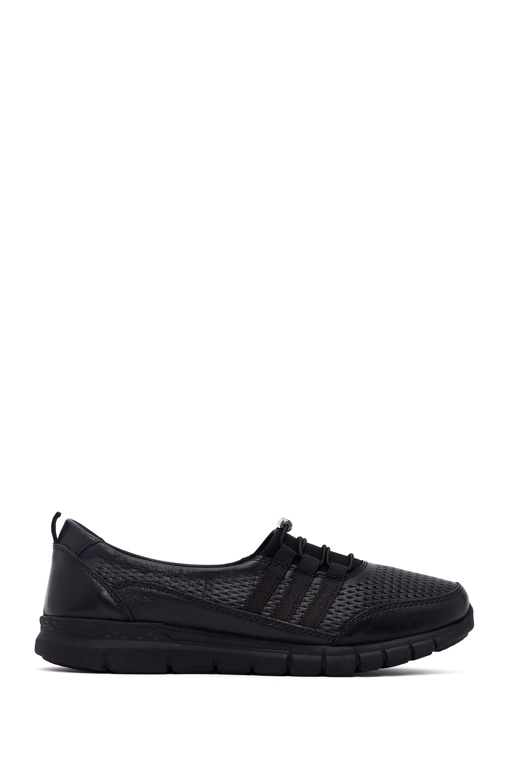 Kadın Siyah Deri Comfort Loafer