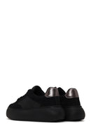 Kadın Siyah Bağcıklı Kalın Tabanlı Sneaker | Derimod
