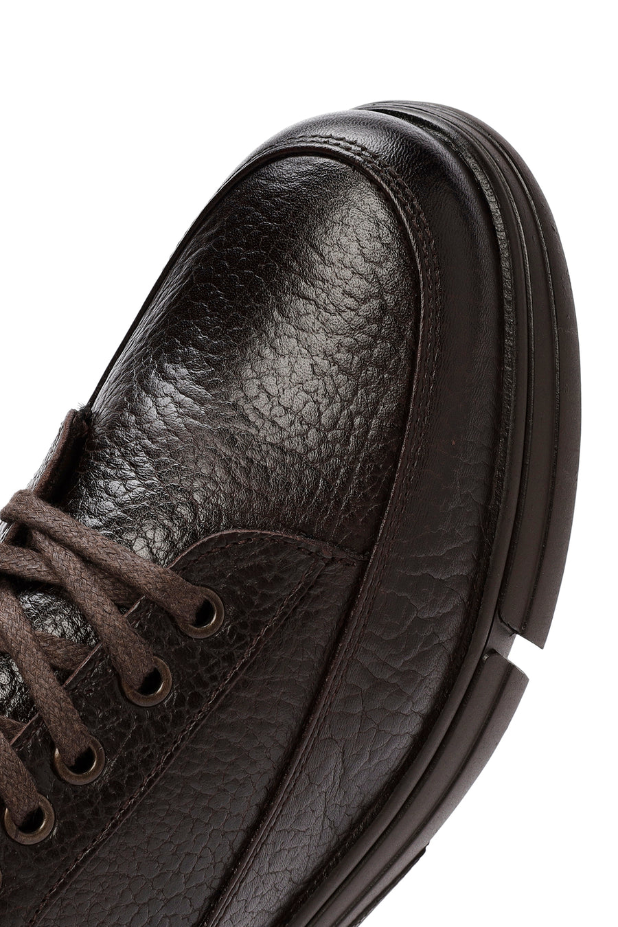 Men's Brown Lace-up Leather Casual Shoes