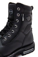 Harley Davidson Men's Black Riddick Leather Boots | Derimod