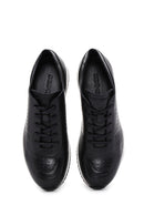 Men's Black Leather Sneaker | Derimod