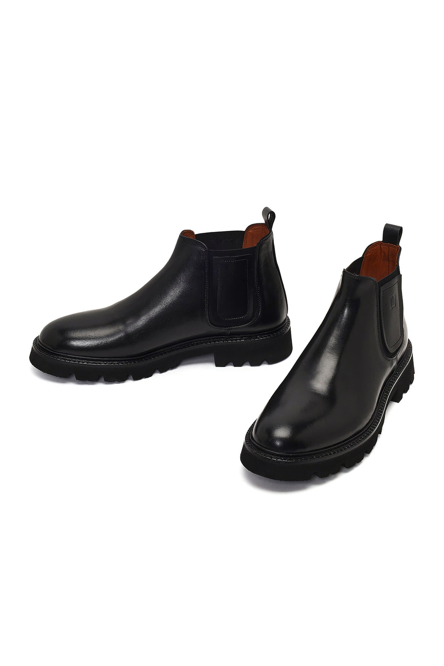 Men's Black Leather Chelsea Boot