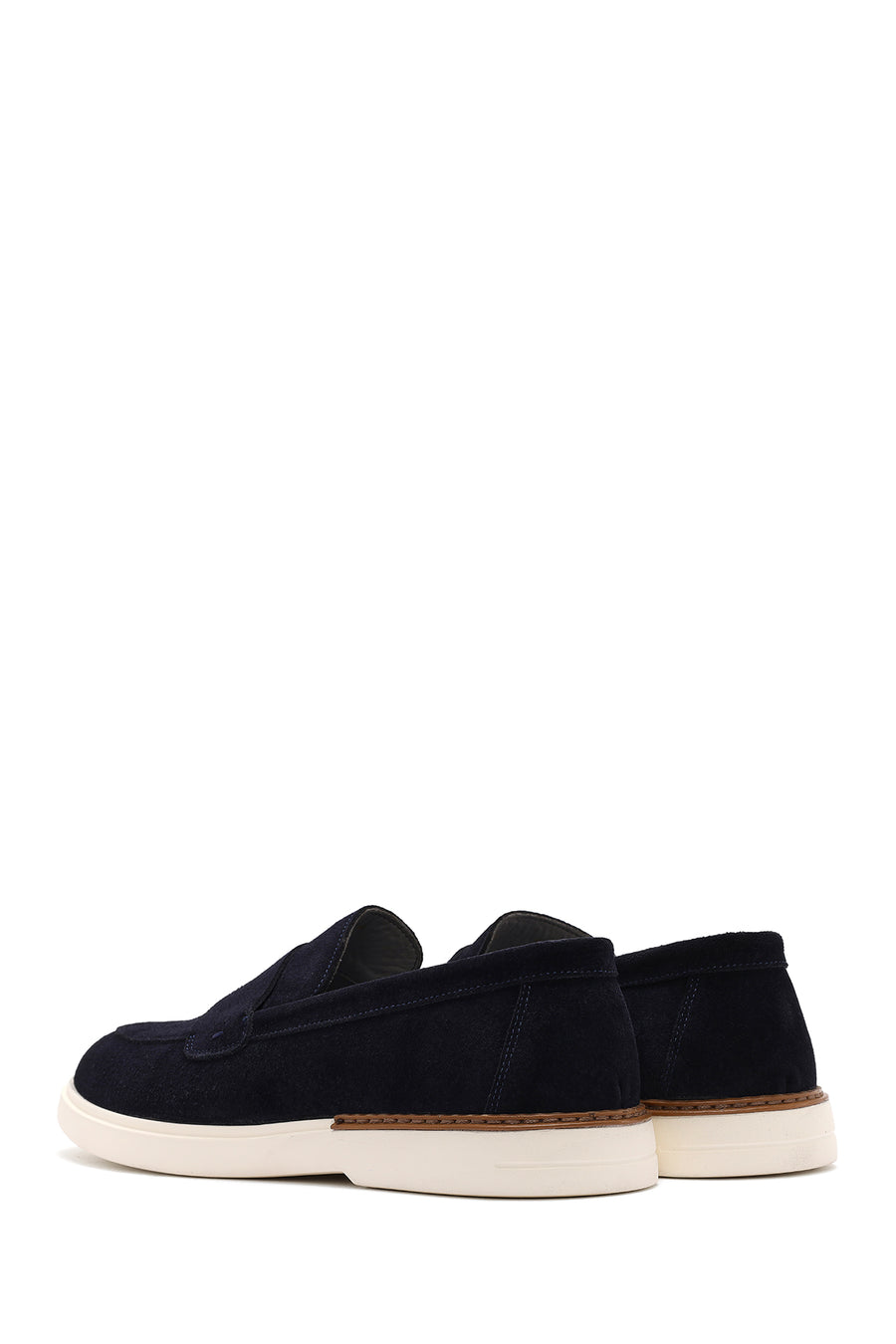 Men's Navy Blue Suede Leather Casual Loafer